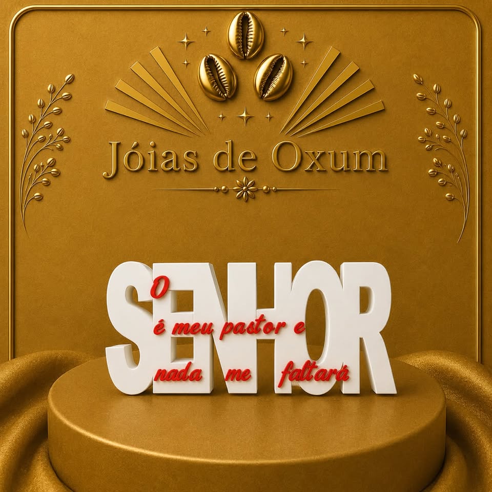 Placa Decorativa "O Senhor é Meu Pastor e Nada Me Faltará"