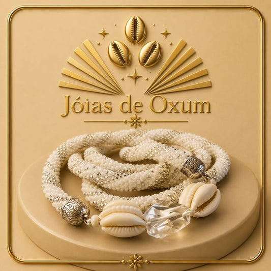 Guia de Oxalá Luxo com Cristal e Búzios